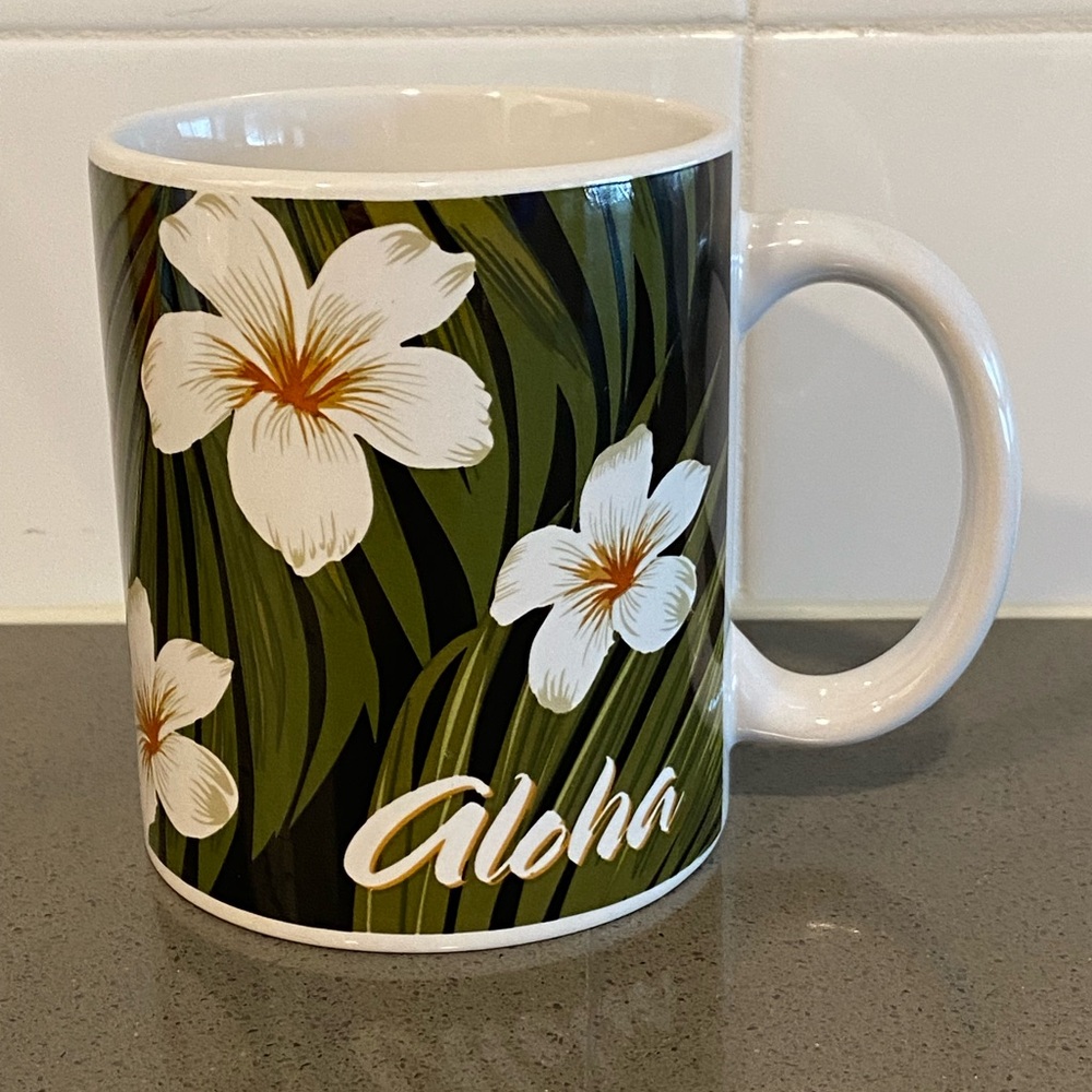ALOHA Hawaii Plumeria Mug